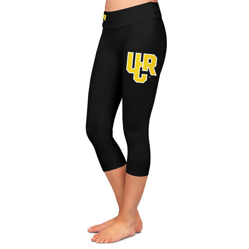 Riverside Highlanders UCR Vive La Fete Game Day Collegiate Large Logo on Thigh and Waist Women Black Capri Leggings - Vive La Fête - Online Apparel Store