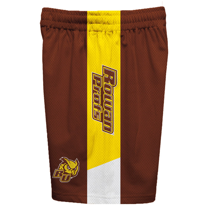 Rowan Profs Vive La Fete Game Day Brown Stripes Boys Solid Gold Athletic Mesh Short - Vive La Fête - Online Apparel Store