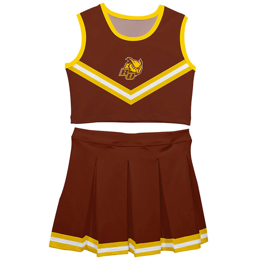 Rowan Profs Vive La Fete Game Day Brown Sleeveless Cheerleader Set