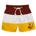 Rowan Profs Vive La Fete Brown White Gold Stripes Swimtrunks V1