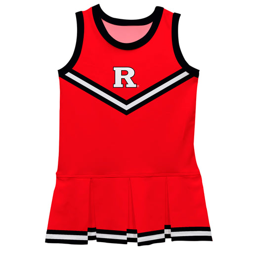 Rutgers State University Scarlet Knights Vive La Fete Game Day Red Sleeveless Cheerleader Dress