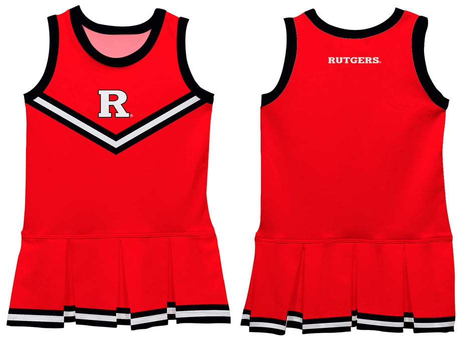 Rutgers State University Scarlet Knights Vive La Fete Game Day Red Sleeveless Youth Cheerleader Dress - Vive La Fête - Online Apparel Store