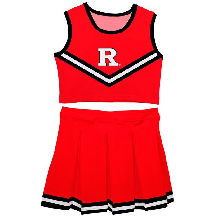 Rutgers State University Scarlet Knights Vive La Fete Game Day Red Sleeveless Chearleader Set