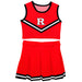 Rutgers State University Scarlet Knights Vive La Fete Game Day Red Sleeveless Chearleader Set