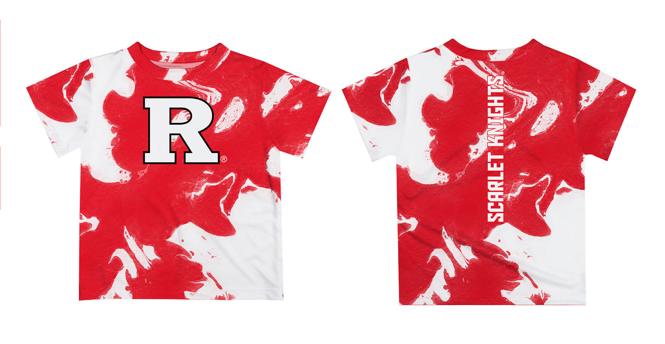 Rutgers State University Scarlet Knights Vive La Fete Marble Boys Game Day Red Short Sleeve Tee - Vive La Fête - Online Apparel Store