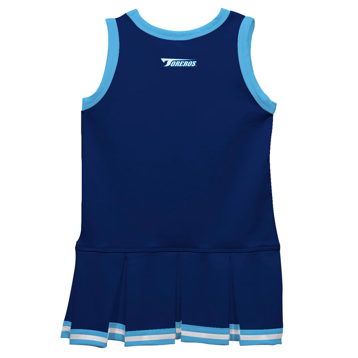 San Diego Toreros Vive La Fete Game Day Blue Sleeveless Youth Cheerleader Dress - Vive La Fête - Online Apparel Store