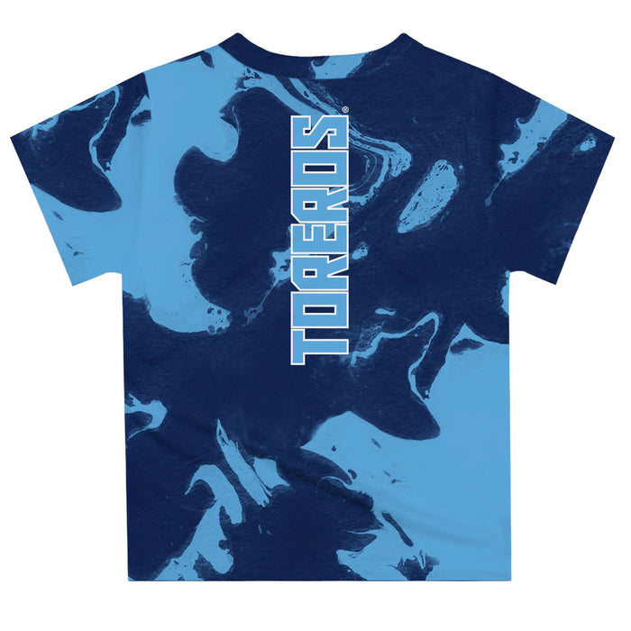 San Diego Toreros Vive La Fete Marble Boys Game Day Blue Short Sleeve Tee - Vive La Fête - Online Apparel Store