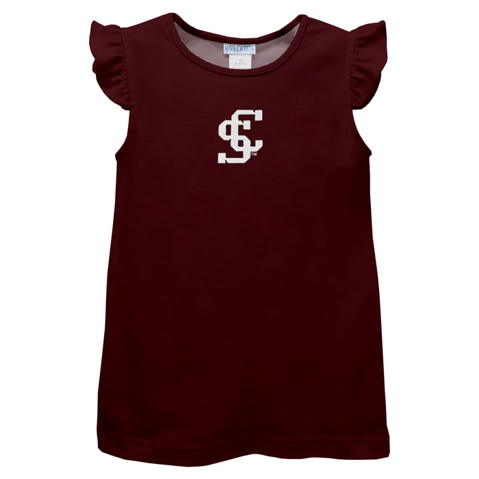 Santa Clara Broncos SCU Embroidered Maroon Knit Angel Sleeve