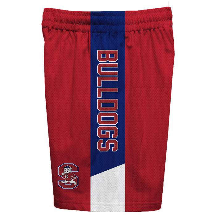 South Carolina State Bulldogs Vive La Fete Game Day Red Stripes Boys Solid Blue Athletic Mesh Short - Vive La Fête - Online Apparel Store