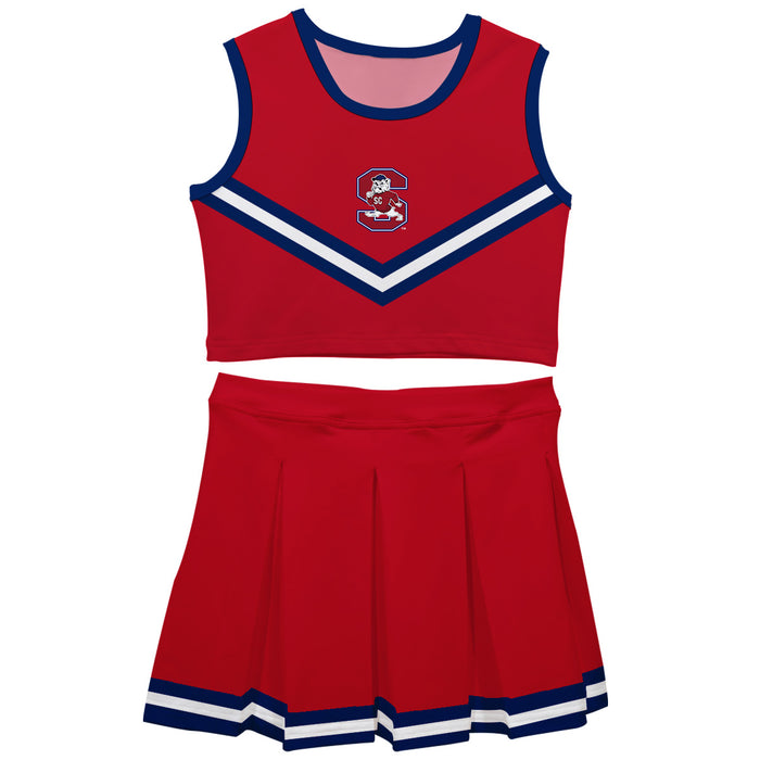 South Carolina State Bulldogs Vive La Fete Game Day Red Sleeveless Cheerleader Set