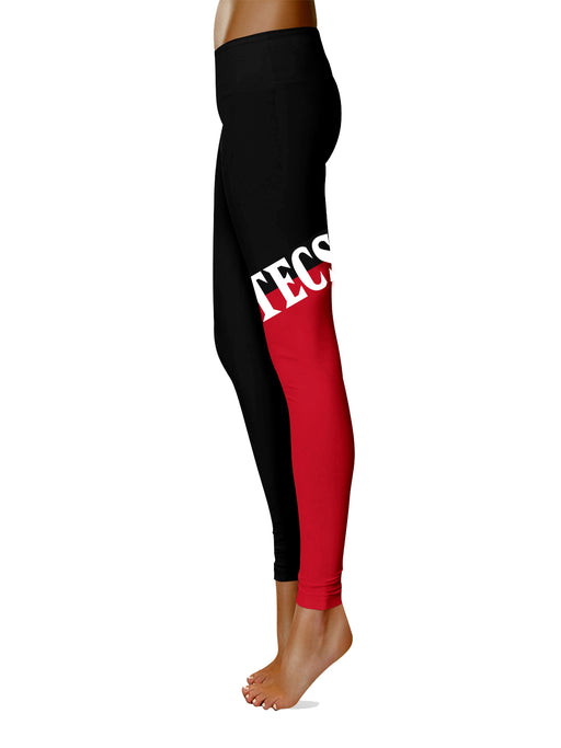 Xavier Musketeers Vive La Fete Women's Plus Size Color Block Yoga Leggings  - Navy/Gray