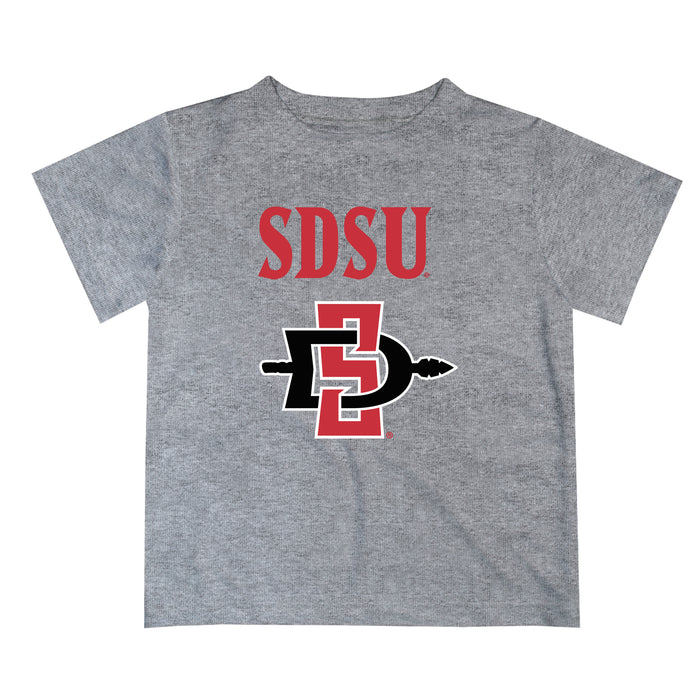 San Diego State Aztecs SDSU Vive La Fete Boys Game Day V2 Gray Short Sleeve Tee Shirt