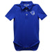 Seton Hall University Pirates Embroidered Royal Solid Knit Polo Onesie