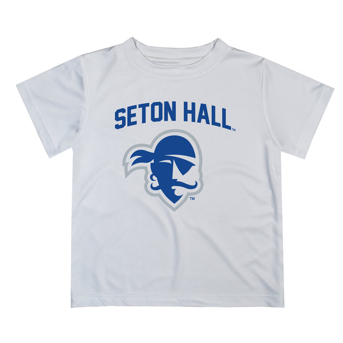 Seton Hall Pirates Vive La Fete Boys Game Day V2 White Short Sleeve Tee Shirt