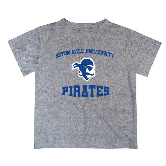 Seton Hall Pirates Vive La Fete Boys Game Day V3 Heather Gray Short Sleeve Tee Shirt