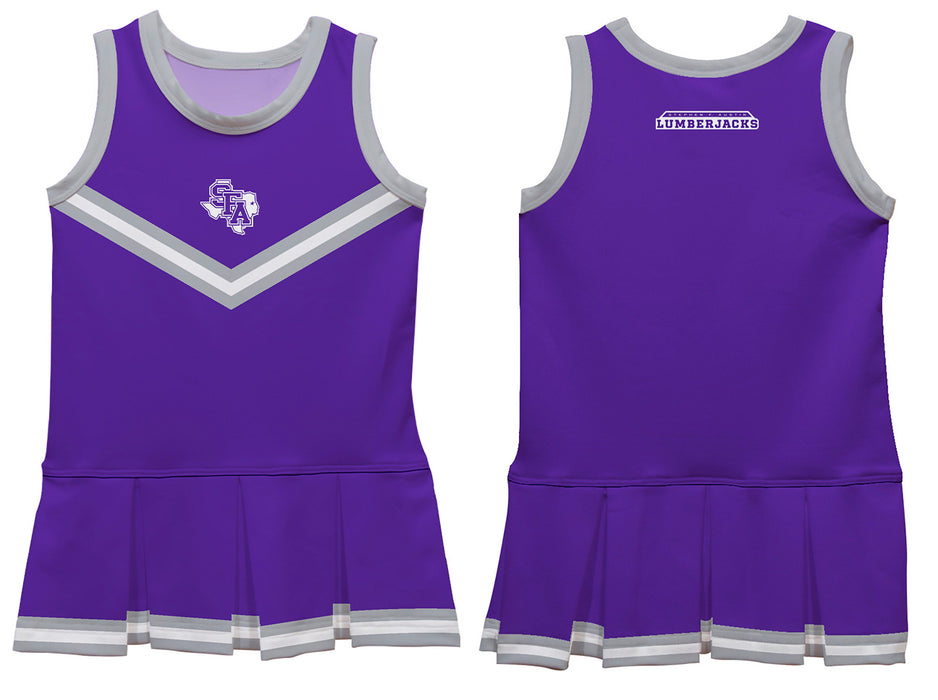 Stephen F. Austin Lumberjacks SFA Vive La Fete Game Day Purple Sleeveless Cheerleader Dress - Vive La Fête - Online Apparel Store