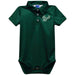 South Florida Bulls USF Embroidered Hunter Green Solid Knit Boys Polo Bodysuit