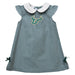 South Florida Bulls USF Embroidered Hunter Green Gingham A Line Dress