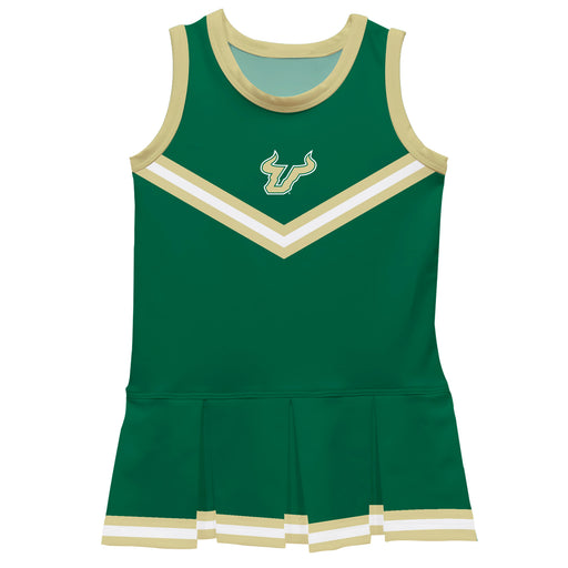 South Florida Bulls USF Vive La Fete Game Day Green Sleeveless Cheerleader Dress