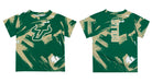 South Florida Bulls USF Vive La Fete Boys Game Day Green Short Sleeve Tee Paint Brush - Vive La Fête - Online Apparel Store