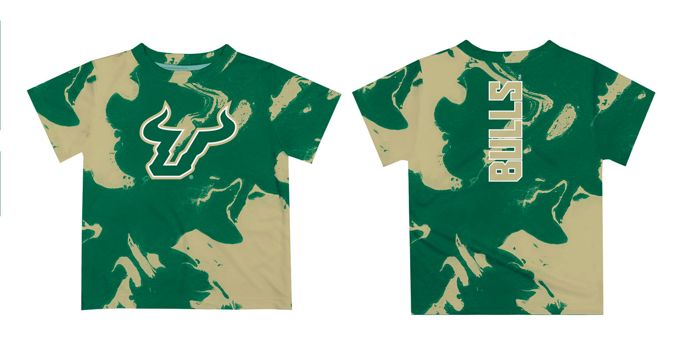 South Florida Bulls USF Vive La Fete Marble Boys Game Day Green Short Sleeve Tee - Vive La Fête - Online Apparel Store