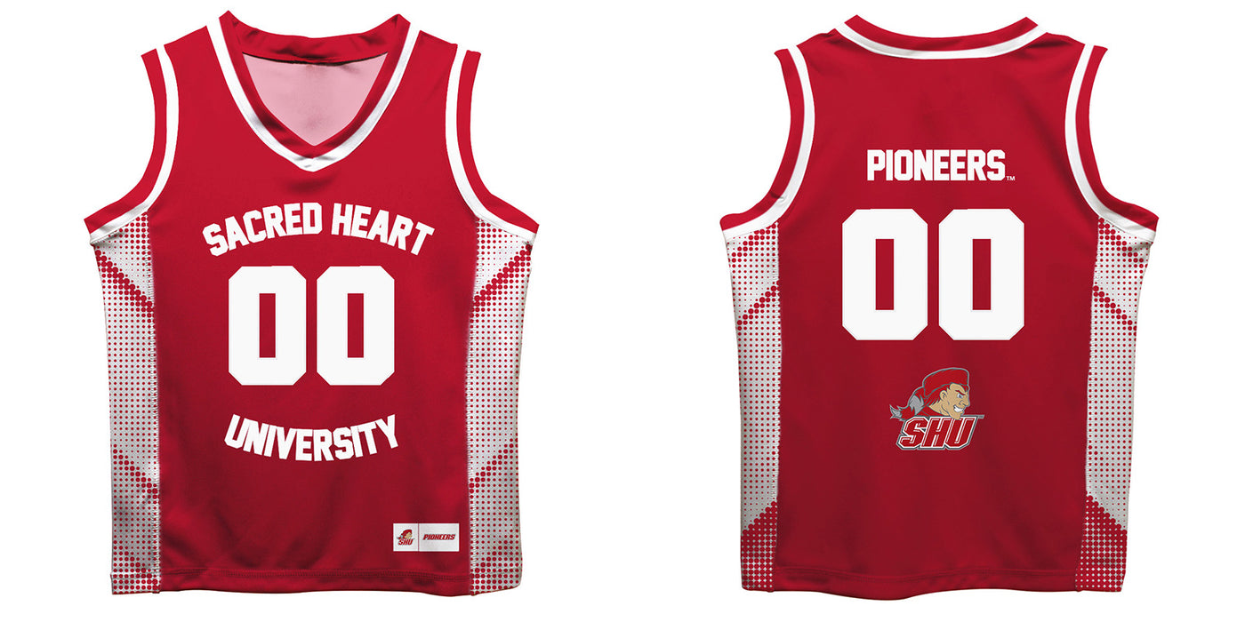 SHU Sacred Heart University Pioneers Vive La Fete Game Day Red Boys Fashion Basketball Top - Vive La Fête - Online Apparel Store