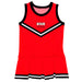 Southern Illinois University Cougars SIUE Vive La Fete Game Day Red Sleeveless Cheerleader Dress