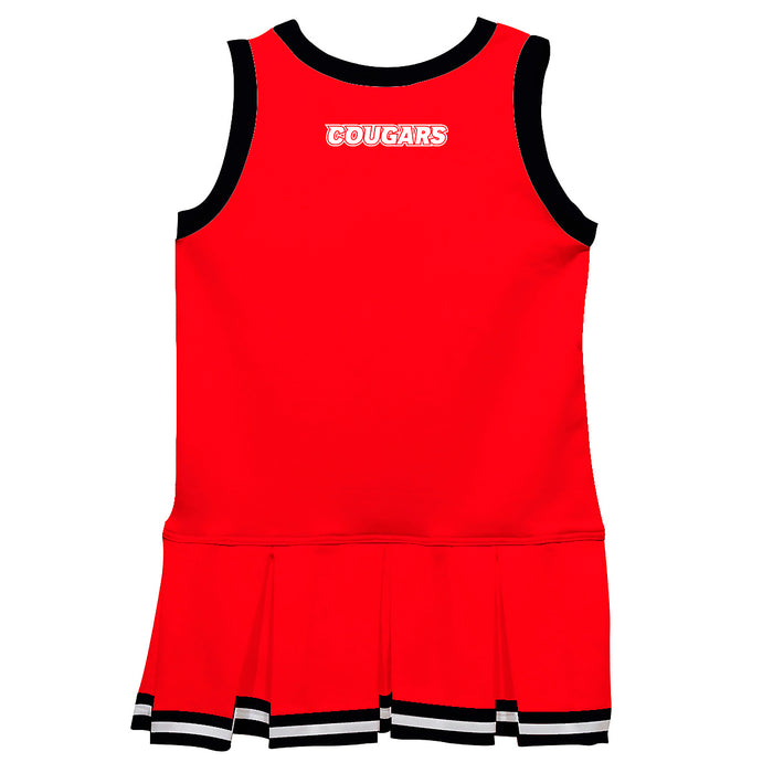 Southern Illinois University Cougars SIUE Vive La Fete Game Day Red Sleeveless Youth Cheerleader Dress - Vive La Fête - Online Apparel Store