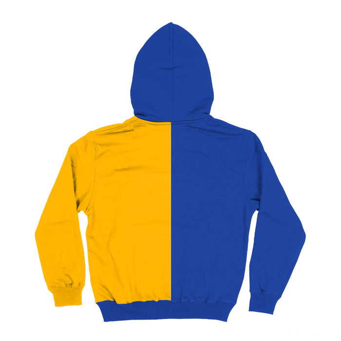 San Jose State Spartans Vive La Fete Color Block Womens Blue Gold Fleece Long Sleeve Hoodie V2 - Vive La Fête - Online Apparel Store