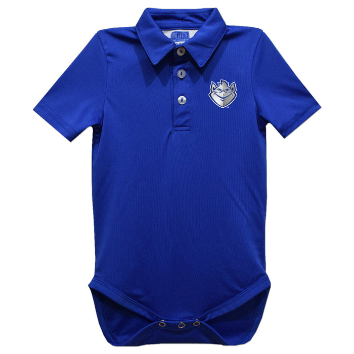 Saint Louis University Billikens SLU Embroidered Royal Solid Knit Polo Onesie