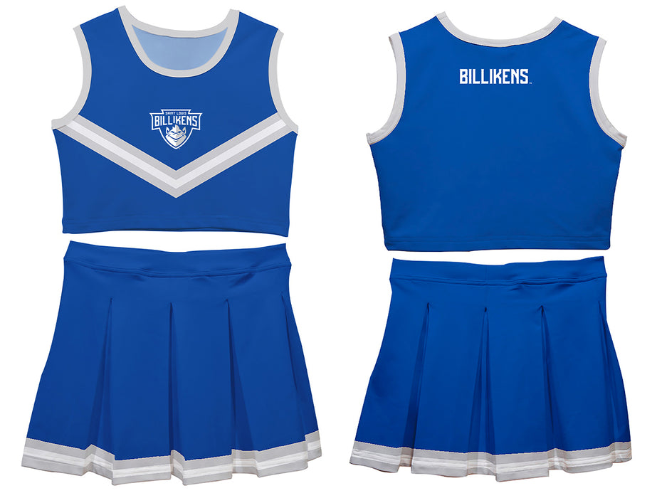 Saint Louis Billikens SLU Vive La Fete Game Day Blue Sleeveless Cheerleader Set - Vive La Fête - Online Apparel Store