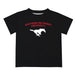 SMU Mustangs Vive La Fete Boys Game Day V2 Black Short Sleeve Tee Shirt