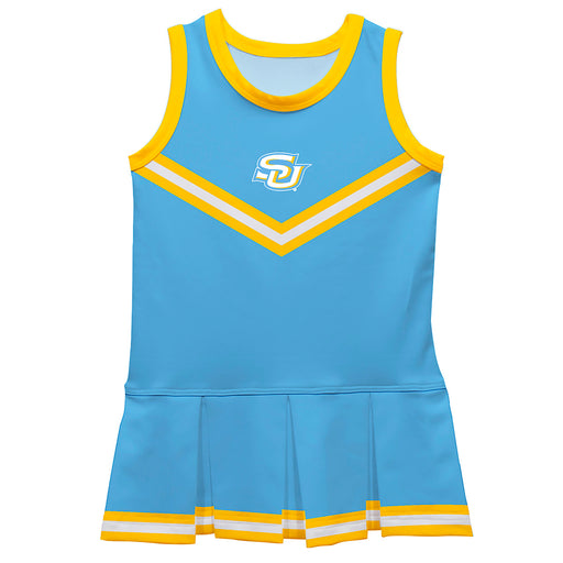 Southern University Jaguars Vive La Fete Game Day Blue Sleeveless Cheerleader Dress