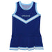 Spelman College Vive La Fete Game Day Blue Sleeveless Cheerleader Dress