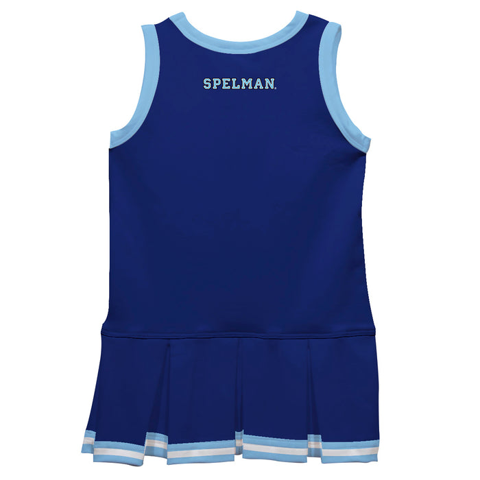 Spelman College Vive La Fete Game Day Blue Sleeveless Youth Cheerleader Dress - Vive La Fête - Online Apparel Store