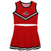 Stony Brook Seawolves Vive La Fete Game Day Red Sleeveless Cheerleader Set