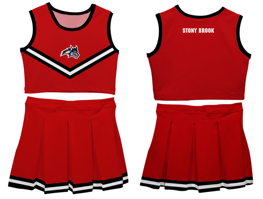 Stony Brook Seawolves Vive La Fete Game Day Red Sleeveless Cheerleader Set - Vive La Fête - Online Apparel Store