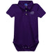 Sioux Falls Cougars USF Embroidered Purple Solid Knit Polo Onesie