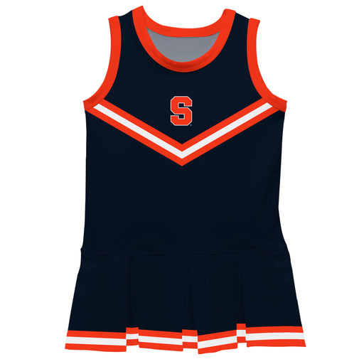 Syracuse Orange Vive La Fete Game Day Blue Sleeveless Cheerleader Dress