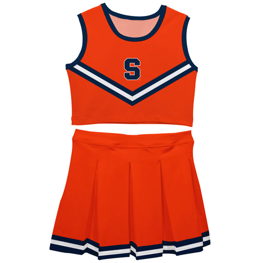 Syracuse Orange Vive La Fete Game Day Orange Sleeveless Chearleader Set