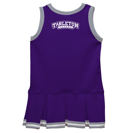 Tarleton State University Vive La Fete Game Day Purple Sleeveless Youth Cheerleader Dress - Vive La Fête - Online Apparel Store