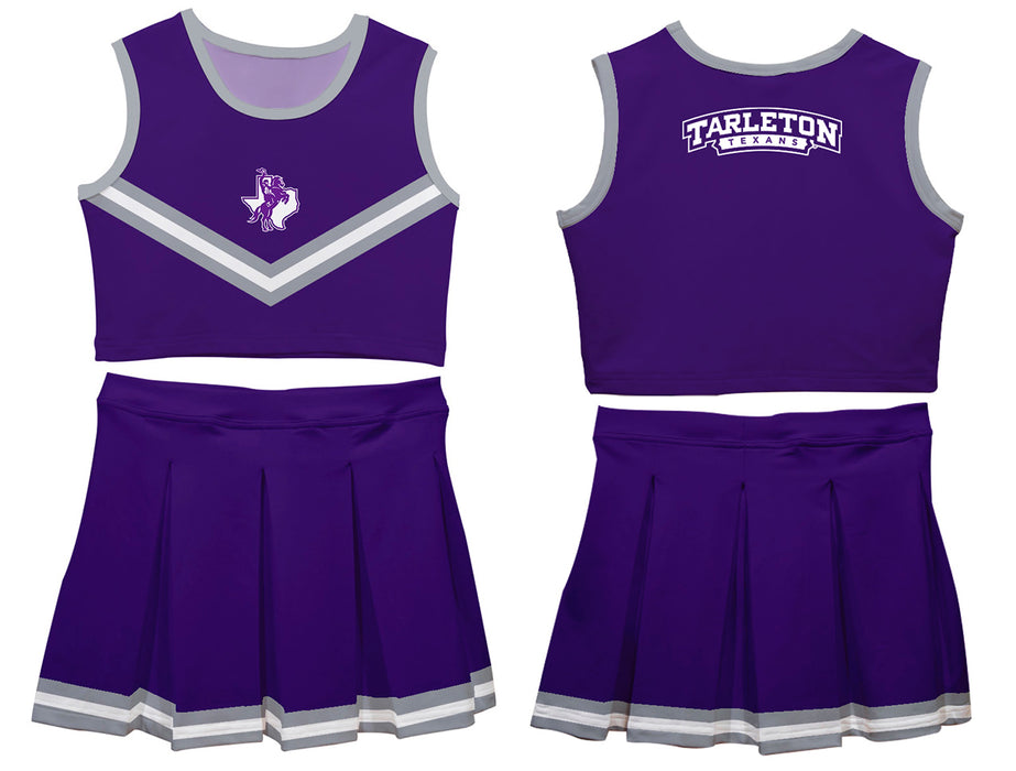 Tarleton State University Vive La Fete Game Day Purple Sleeveless Chearleader Set - Vive La Fête - Online Apparel Store