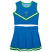 Texas A&M Corpus Christi Islanders TAMU-CC Vive La Fete Game Day Blue Sleeveless Cheerleader Set