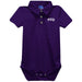 Texas Christian Horned Frogs Embroidered Purple Solid Knit Polo Onesie