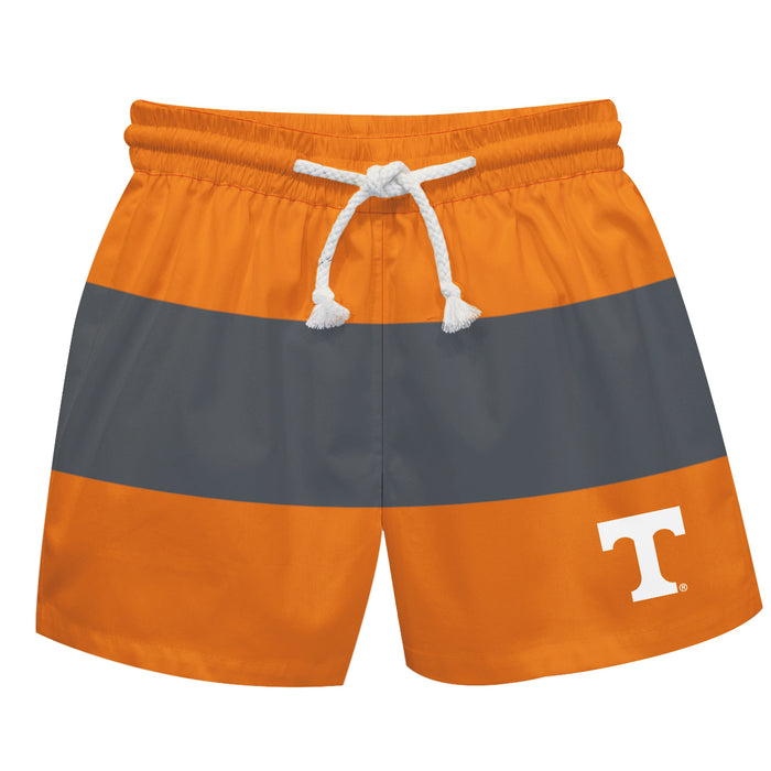 Tennessee Vols Vive La Fete Orange Gray Stripes Swimtrunks V2