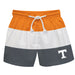 Tennessee Vols Vive La Fete Orange White Gray Stripes Swimtrunks V1