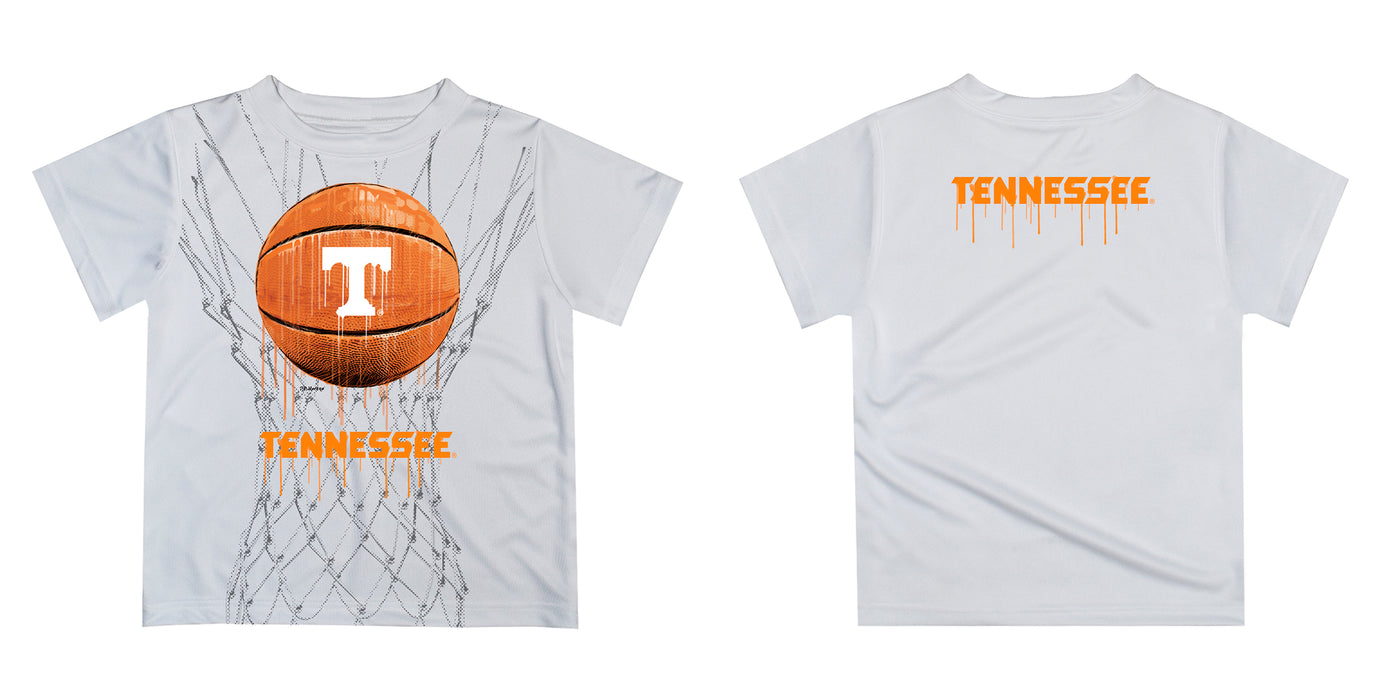 Tennessee Vols Original Dripping Basketball Orange T-Shirt by Vive La Fete - Vive La Fête - Online Apparel Store