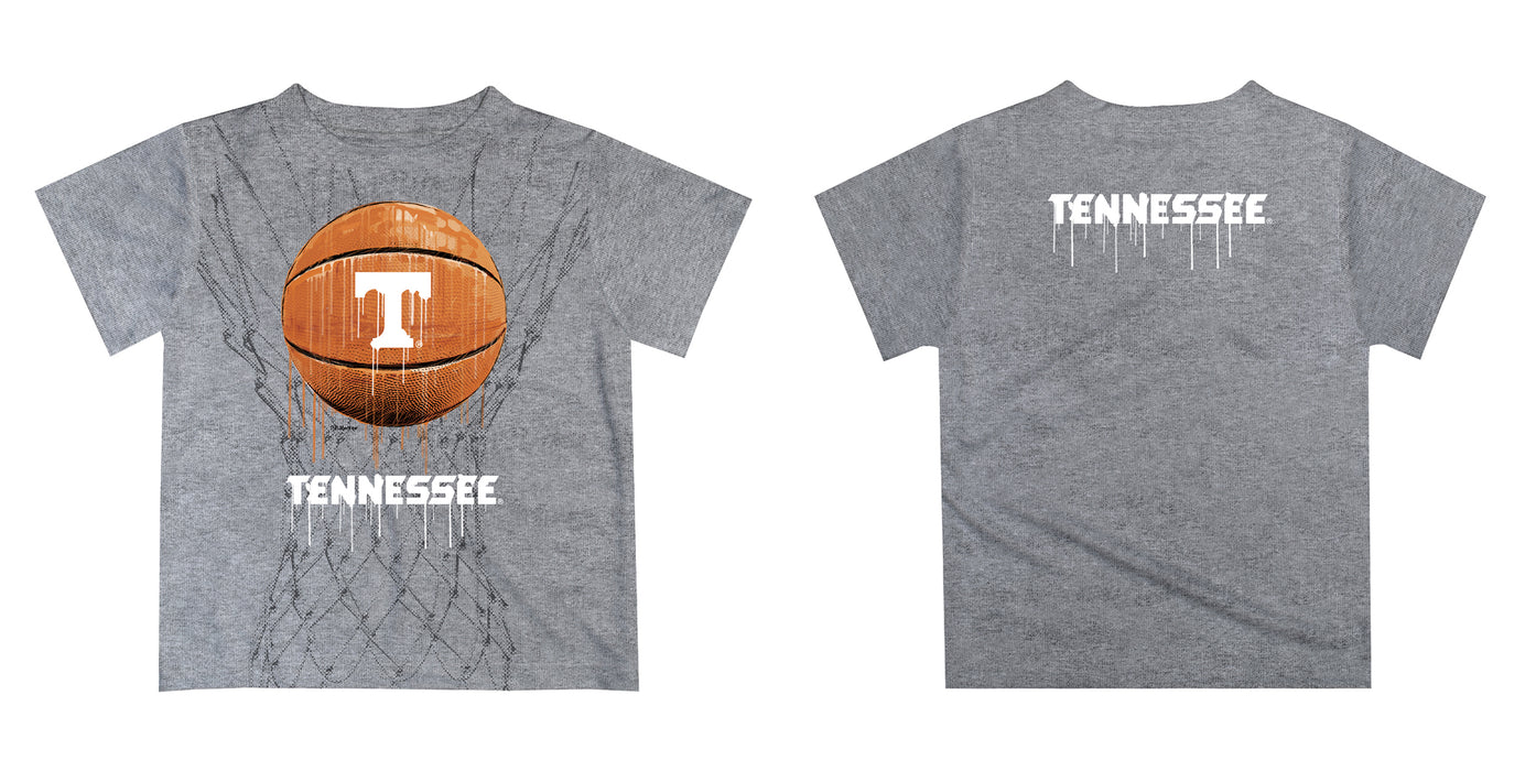 Tennessee Vols Original Dripping Basketball Orange T-Shirt by Vive La Fete - Vive La Fête - Online Apparel Store