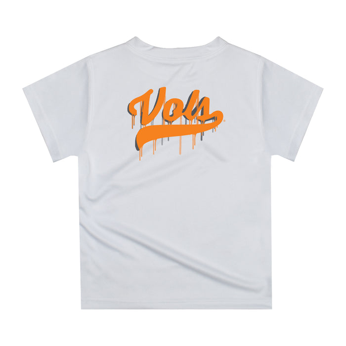 Tennessee Vols Original Dripping Baseball Helmet Orange T-Shirt by Vive La Fete - Vive La Fête - Online Apparel Store