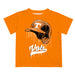 Tennessee Vols Original Dripping Baseball Helmet Orange T-Shirt by Vive La Fete